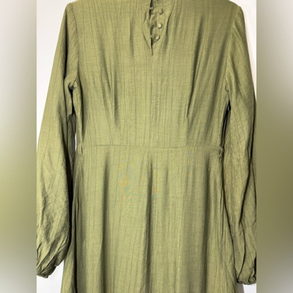 Veiled Mila Tiered Dress Olive Green size S - Picture 11 of 13